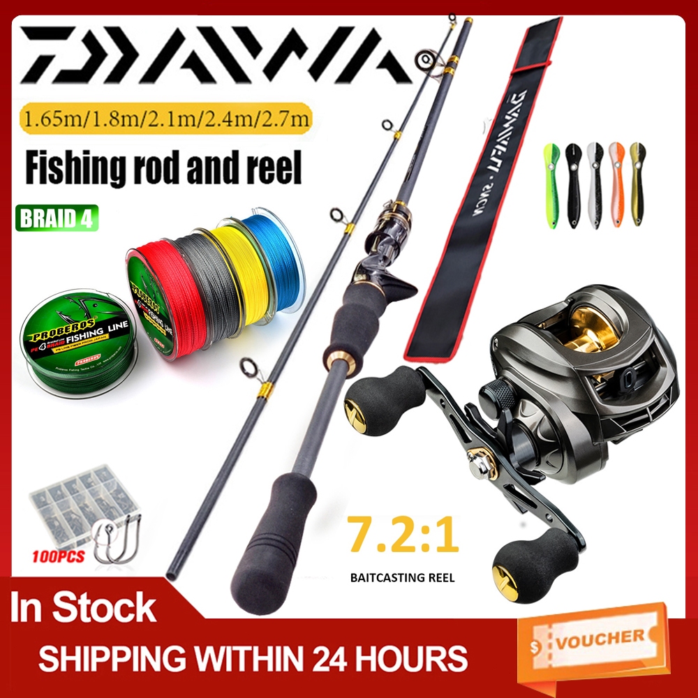 【⚡Beli 1 Dapat 5⚡ 】DAIWAJoran Pancing Full Set 7.2:1 Joran BC Set Reel BC Joran UL Carbon Pancingan 