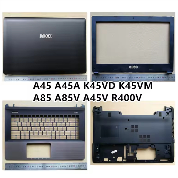 Casing Asus ASUS A45 A45A K45VD K45VM A85 A85V A45V R400V LCD Back Cover Top Case Front Bezel Palmre