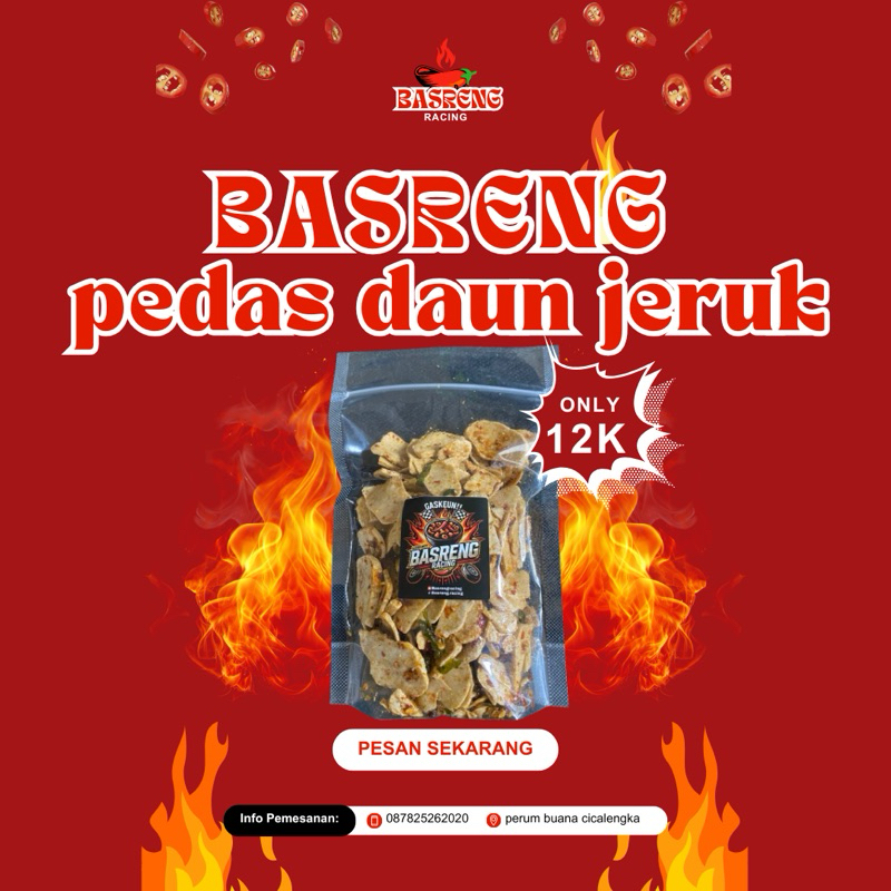 

Basreng pedas daun jeruk 250 gram