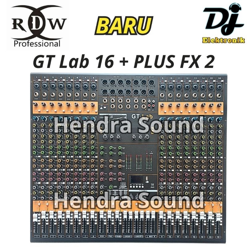 GT LAB ● GT LAB 16 / GT16 FX² - Mixer Analog (16 channel) RDW