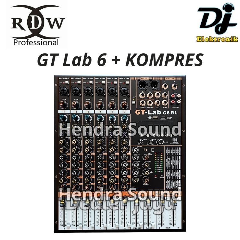 GT LAB ● GT LAB 6 / GT6 - Mixer Analog (6 channel) RDW