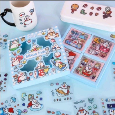 

Sticker MIXUE INDO waterproof Stiker Kartun Korea Anti Air Original isi 100pcs