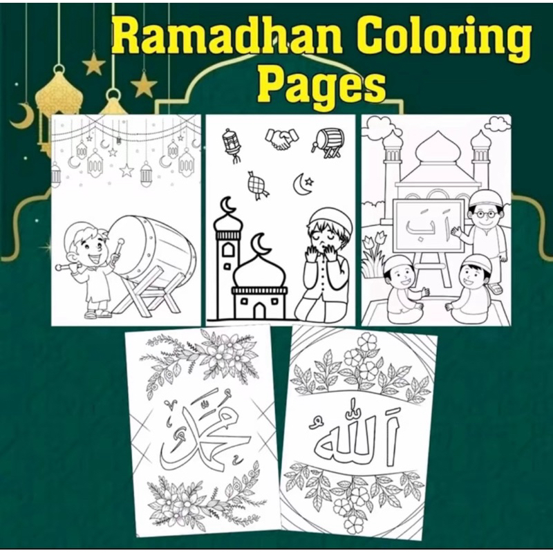 

50 Lembar Kertas Mewarnai - Tema Ramadhan
