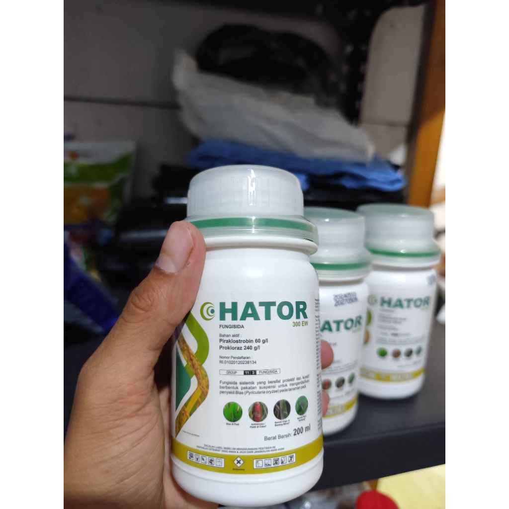 HATOR Fungisida Piraklostrobin 60g/I dan Prokloraz 240g/l-Fungisida Sistemik Bahan Aktif Ganda