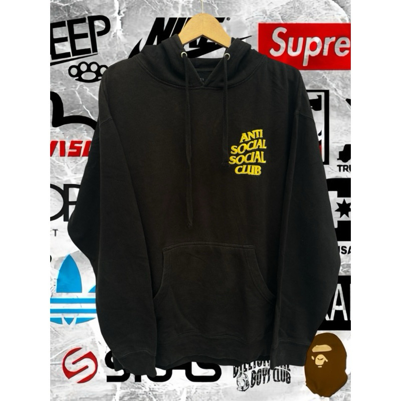 HOODIE ANTI SOCIAL SOCIAL CLUB BIG LOGO BORDIR ORIGINAL