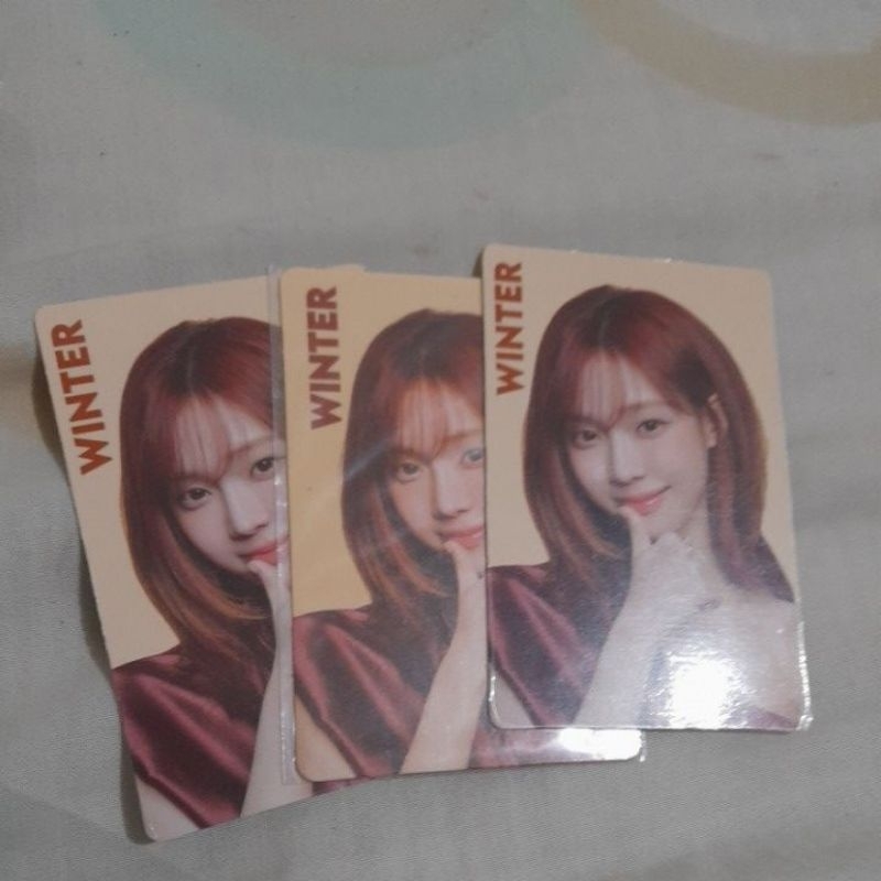 foto card official aespa winter
