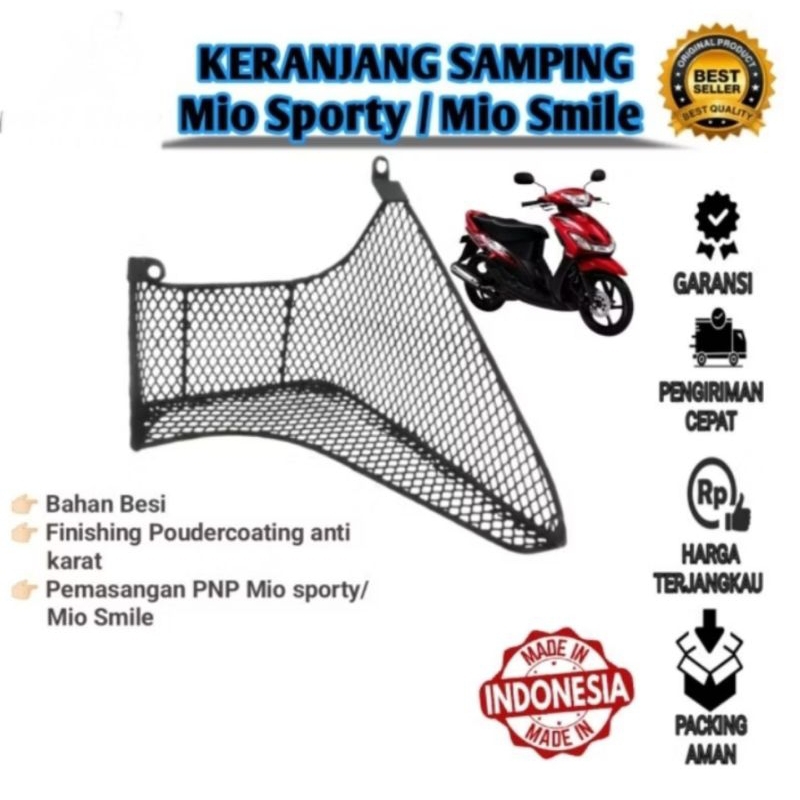 Keranjang Dasbor Depan Mio Sporty Mio MX Karbu Kantong Kranjang Tempat Wadah Botol Depan Mio Sporti 