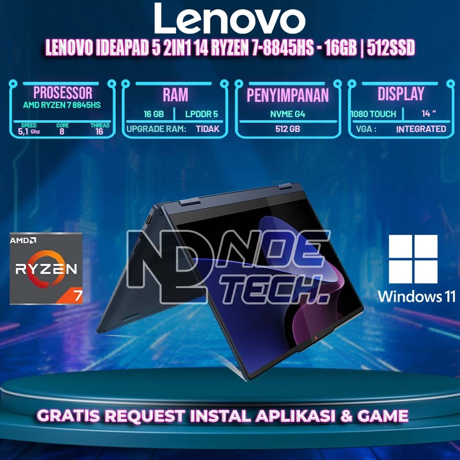 LENOVO IDEAPAD 5 2IN1 14 RYZEN 7-8845HS