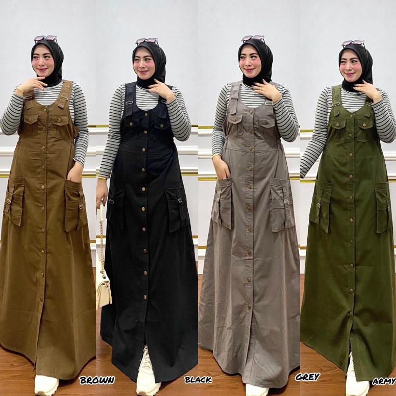 Paling Disukai Overall Cargo  Gamis Overall Kancing  Gamis Overall  Overall