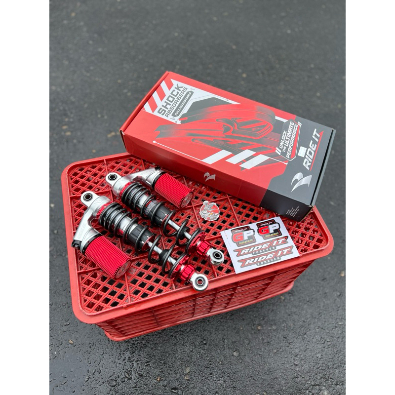 Shock gp series black gold ukuran 32 cocok untuk cb gl mp tiger skok gp series premium doble klik