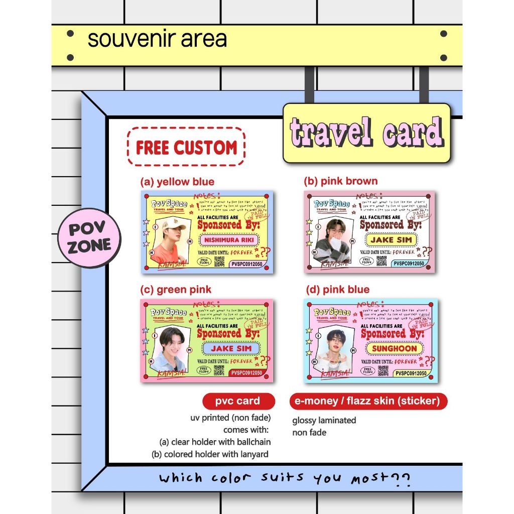 

custom kartu pvc | sticker uv by pov space