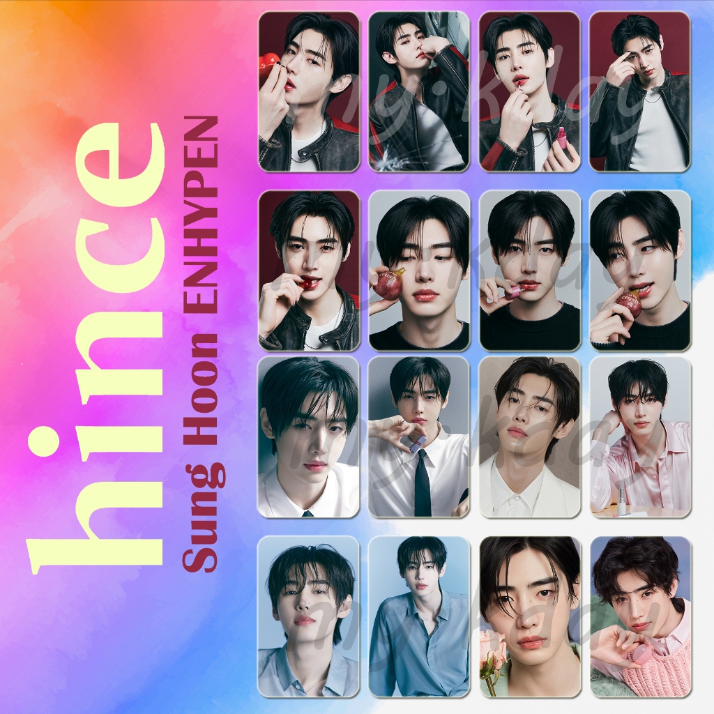 PC-1962, Unofficial Photocard Sunghoon ENHYPEN hin ce 2 sisi