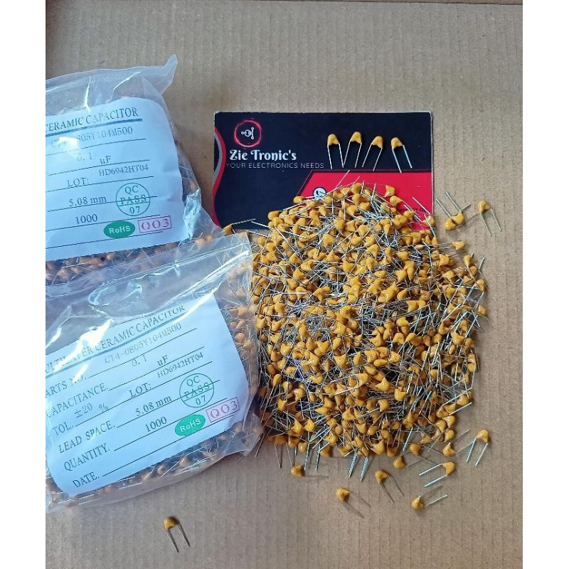 10PCS KAPASITOR MLCC 104 100nf MULTILAYER KAPASITOR