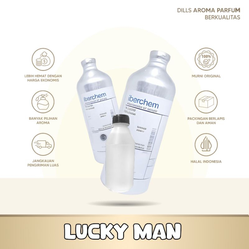 BIBIT PARFUME LUCKY MAN MURNI 100ML
