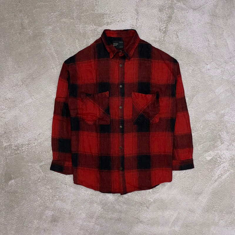 Kemeja Flanel Veterano Double Pocket