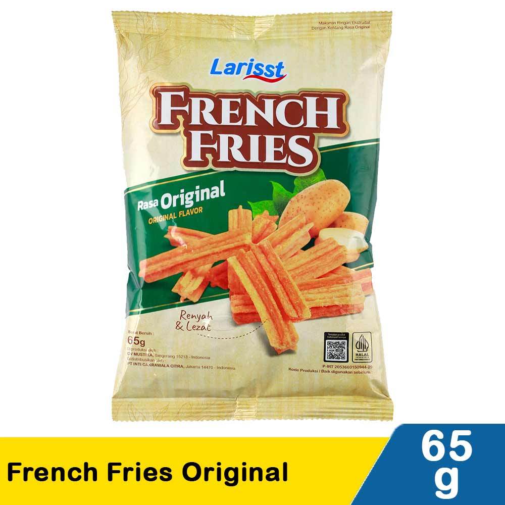 

Larisst French Fries Original 65g – Kentang Goreng Renyah dengan Rasa Asli!