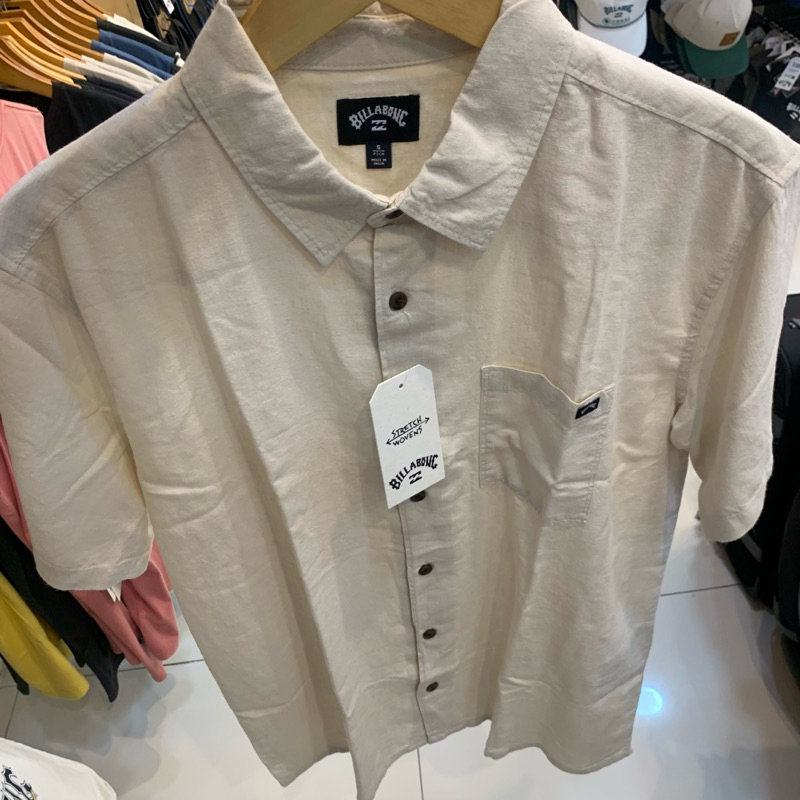 Kemeja Pria Billabong Original Ricardo Off White New