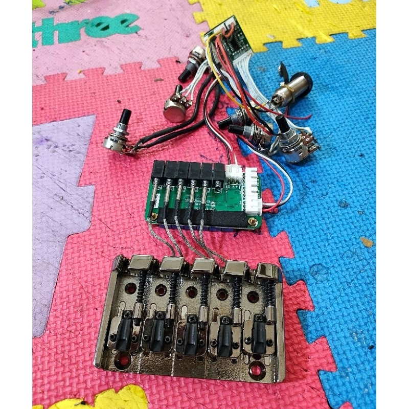 Bridge Bass 5 string Preamp Bass Ibanez SR Premium Piezo Bridge Preamp Set