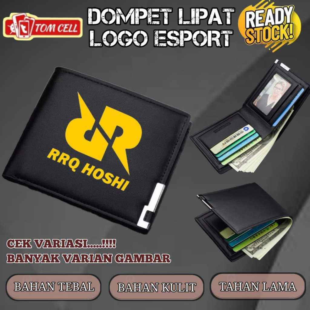 Dompet Anak Dompet Pria Lipat Logo EVOS / RRQ / ONIC /BIGETRON / ROG Esport Mobile Legends Free Fire