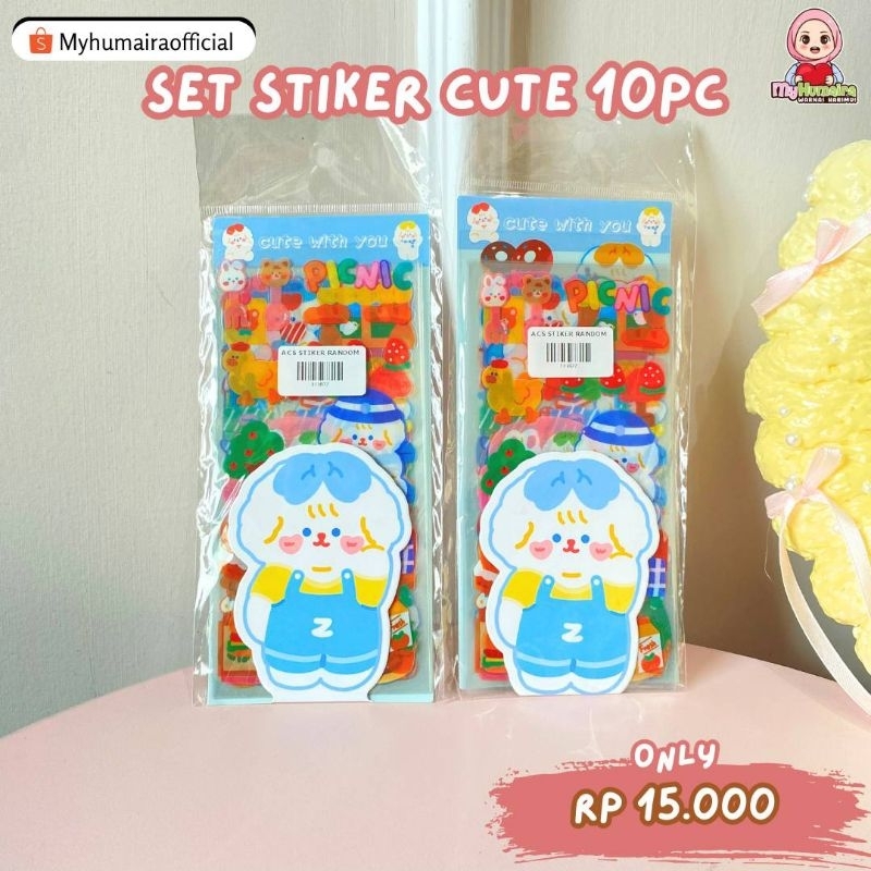 

[TENGGARONG] STICKER CUTE ISI 10PCS