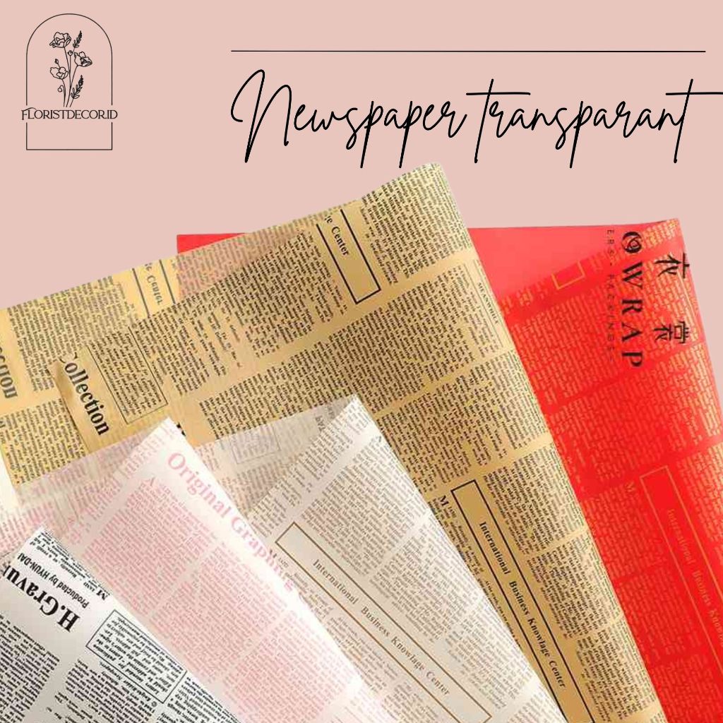 

(ECO) TERMURAH WRAPPING PAPER NEWSPAPER CELLOPHANE KERTAS BUCKET KORAN NEWS PAPER FLOWER BOUQUET