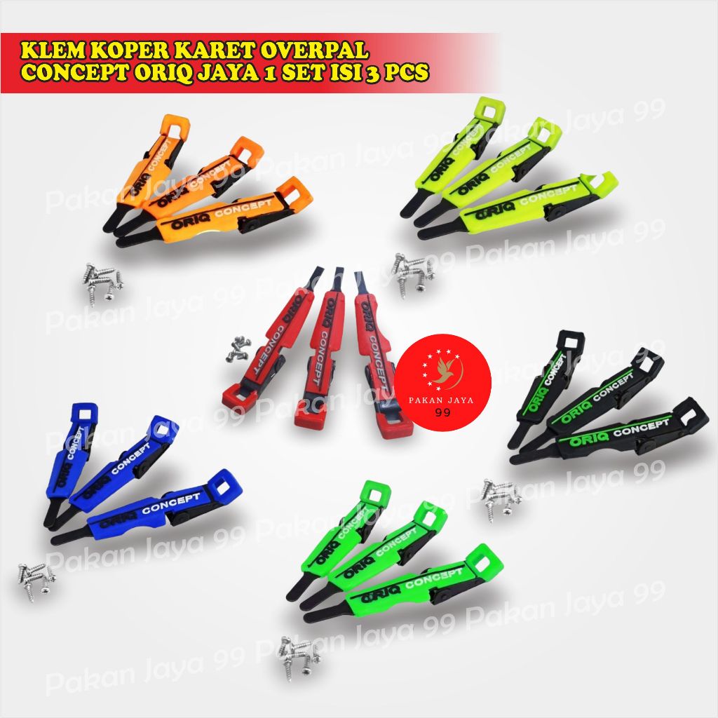 READY KLEM KOPER KARET OVERPAL CONCEPT ORIQ 1 SET JEPITAN JEPIT TEBOK SANGKAR BURUNG LOVEBIRD MURAI