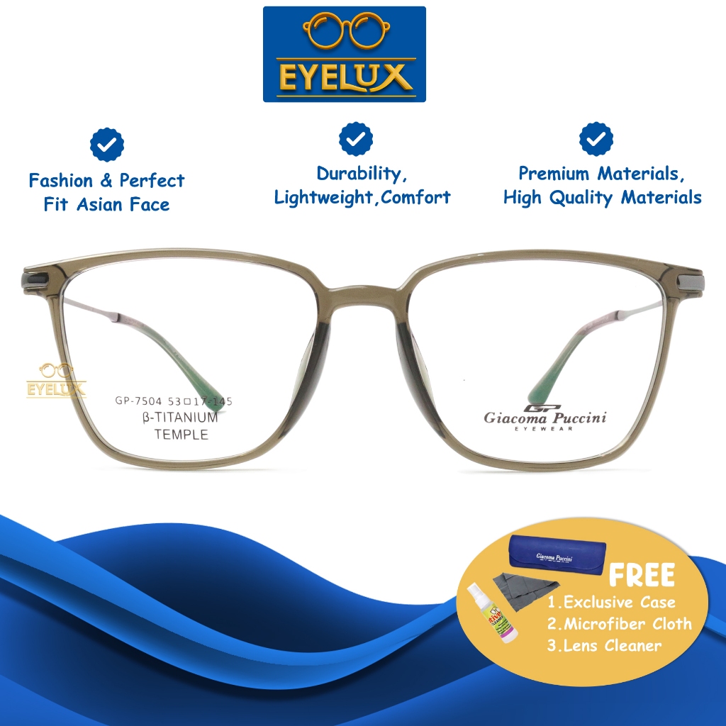 Giacoma Puccini Eyewear / GP 7504 / 53-17-145 / Frame Kacamata Giacoma Puccini ORIGINAL