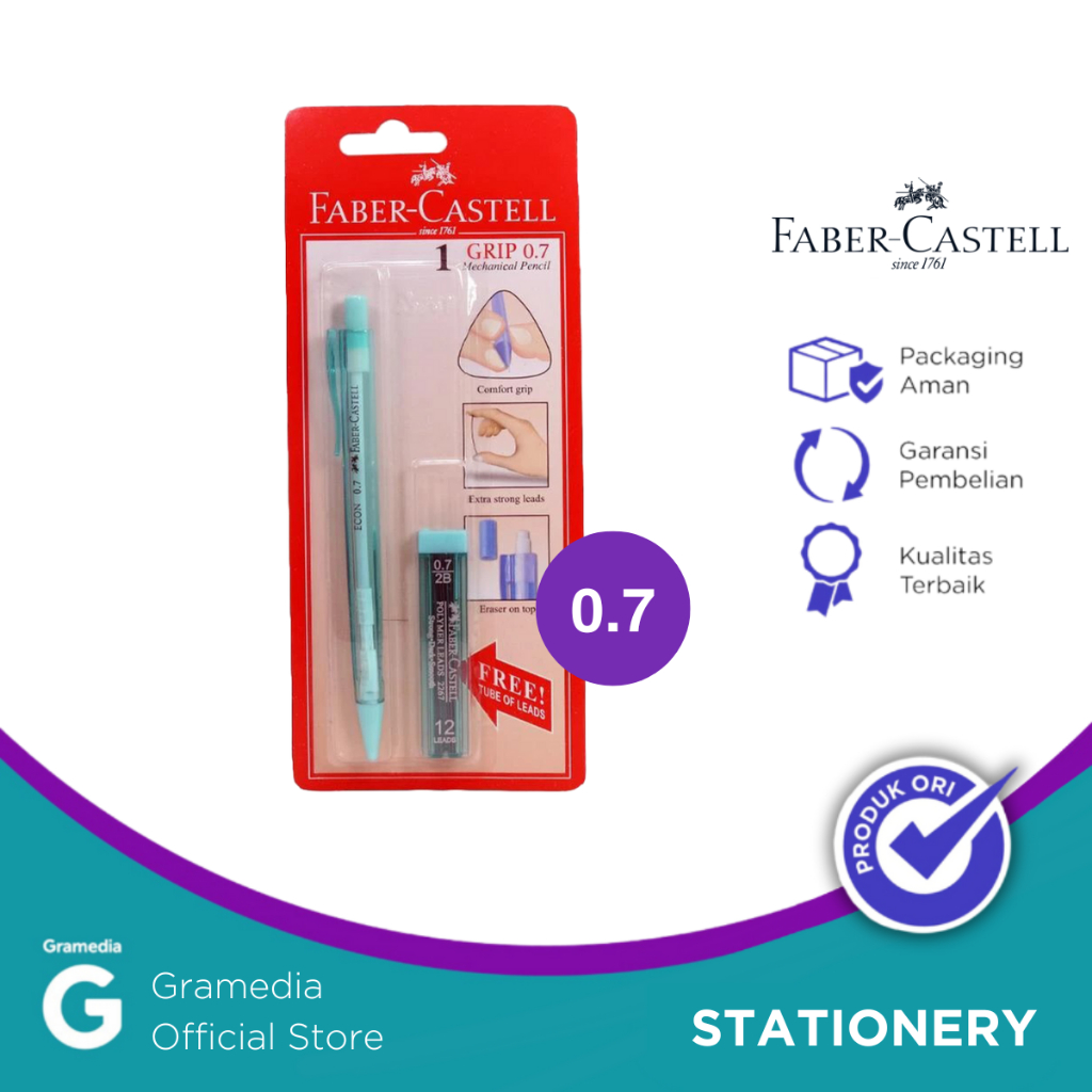 

Faber Castell 0.7 Ergo Mech 2B Transparant