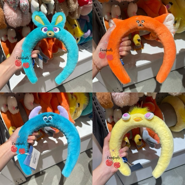 OHSOME x PIXAR‼️Bando Boneka Karakter Bunny And Ducky Plush Ear Bando Disney Rubah Bando Monsterinc 