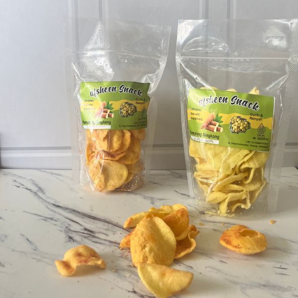 

Afsheen Snack Kemplang Singkong Asli UMKM Tasikmalaya 170gr