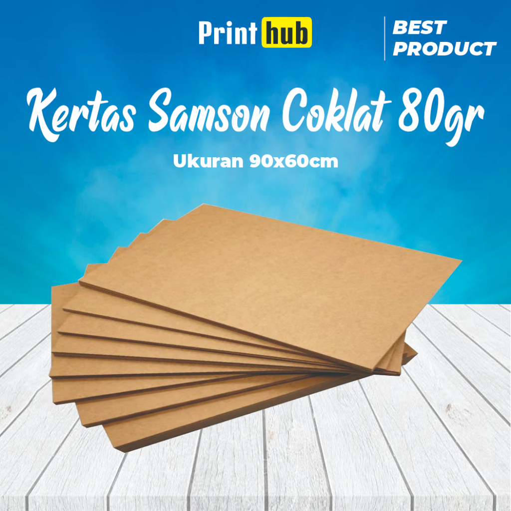 

Kertas bungkus Samson kraft Coklat 80 gram 90x60 cm