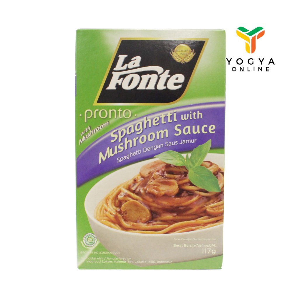 

Lafonte Spaghetti Saus Jamur 117Gr
