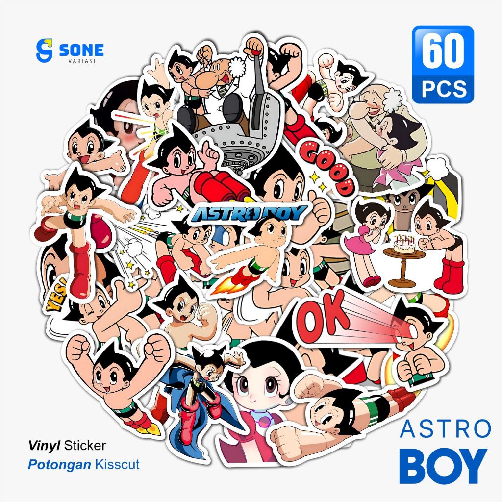 

Stiker ASTRO BOY Lucu / Sticker ANIME Dekorasi Laptop Aesthetic Paper Vinyl Premium
