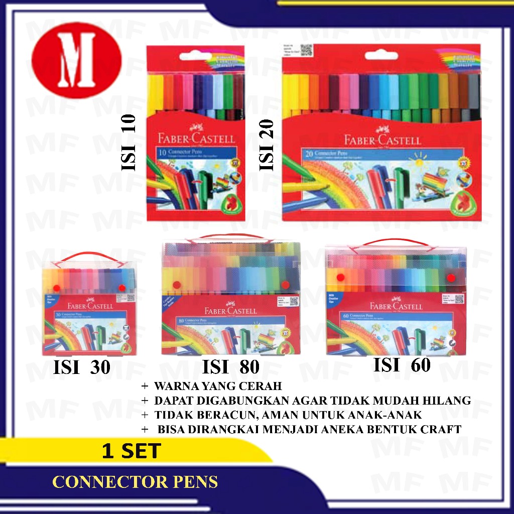 

Faber Castell Connector Pens/Spidol Faber Castell isi 20,30,60