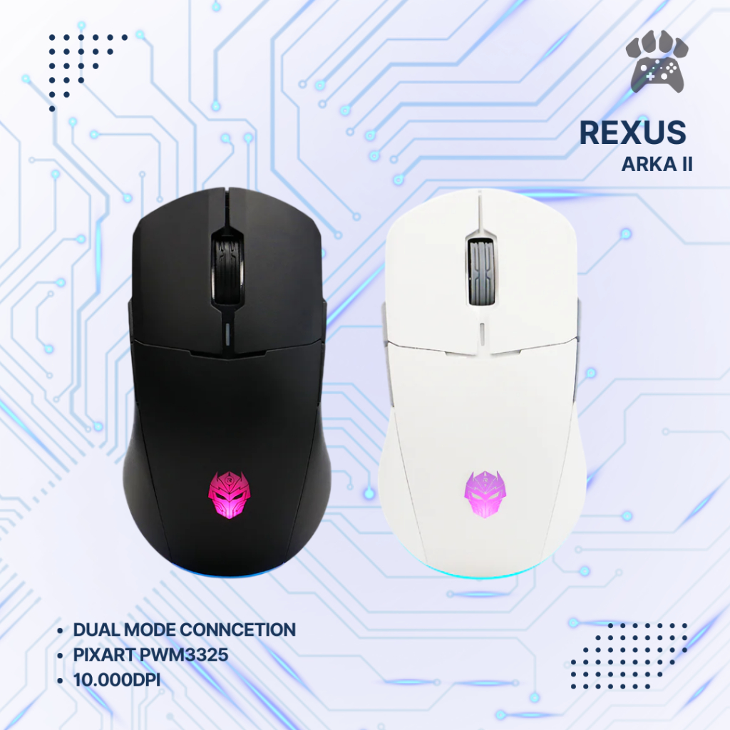 REXUS ARKA II RX-107 Wireless Dual Conection Gaming Mouse ARKA 2 RX107