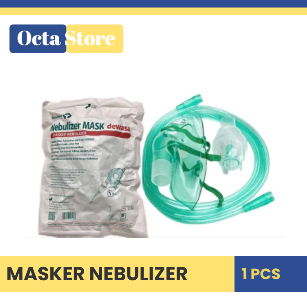 MASKER NEBULIZER DEWASA / MASKER NEBULIZER ANAK