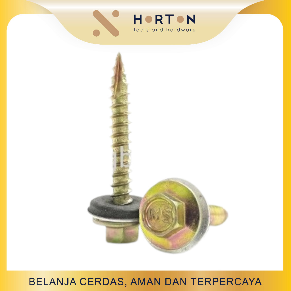 SDS Bonded Washer EPDM Lebar 12 x 50 Kalsiboard