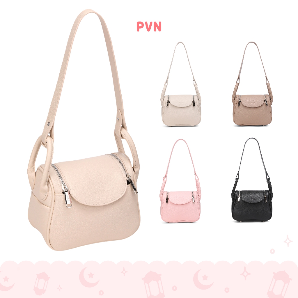 [NEW LAUNCHING] PVN Ailee Tas Wanita Hitam Krem 018