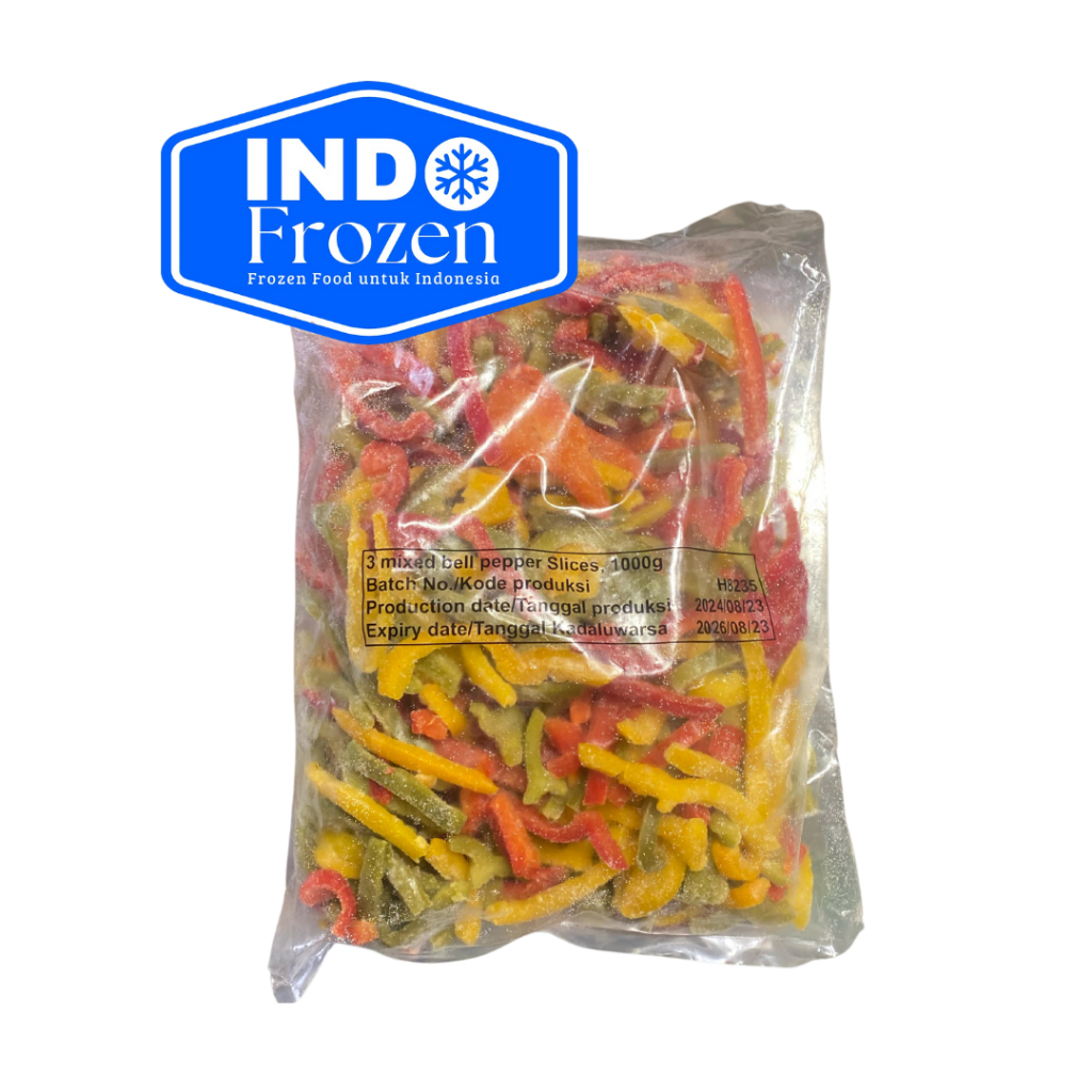 

IMPORT PAPRIKA/BELLPEPPER 3 MIXED SLICE 1KG / SAYURAN BEKU
