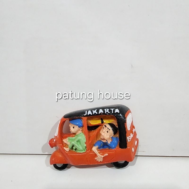 Fridge Magnet Kulkas Souvenir Jakarta Bajaj Indonesia