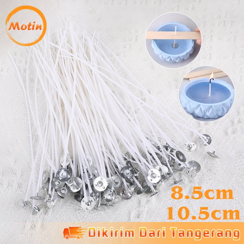 100Pcs Cotton Candle Wick Sumbu Lilin Katun Sumbu Lilin Gelas Kaca Untuk Pembuatan Lilin