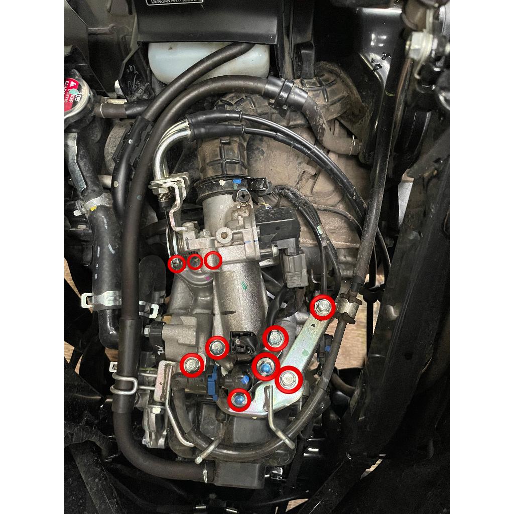 BAUT THROTTLE BODY TB ( 10 BAUT ) MODEL 2 KUNCI PCX VARIO BEAT SCOOPY GENIO DELUXE 110 125 150 160 L