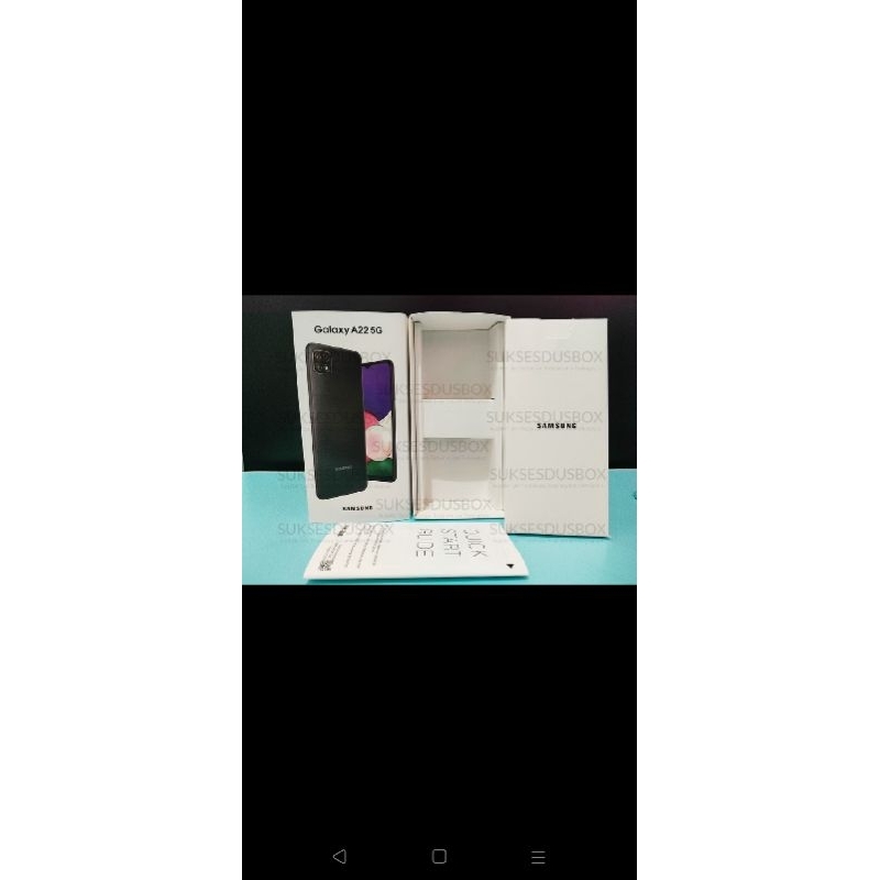 

dus box Samsung A22 5G ready free request sticker