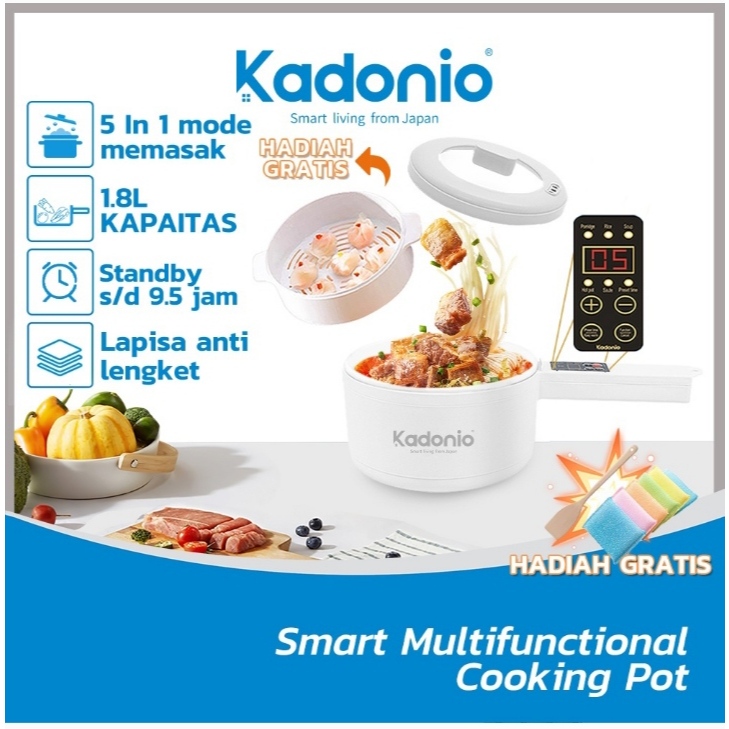Kadonio Panci Listrik Anti Lengket Serbaguna Bisa Untuk Rebus Goreng Dan Kukus