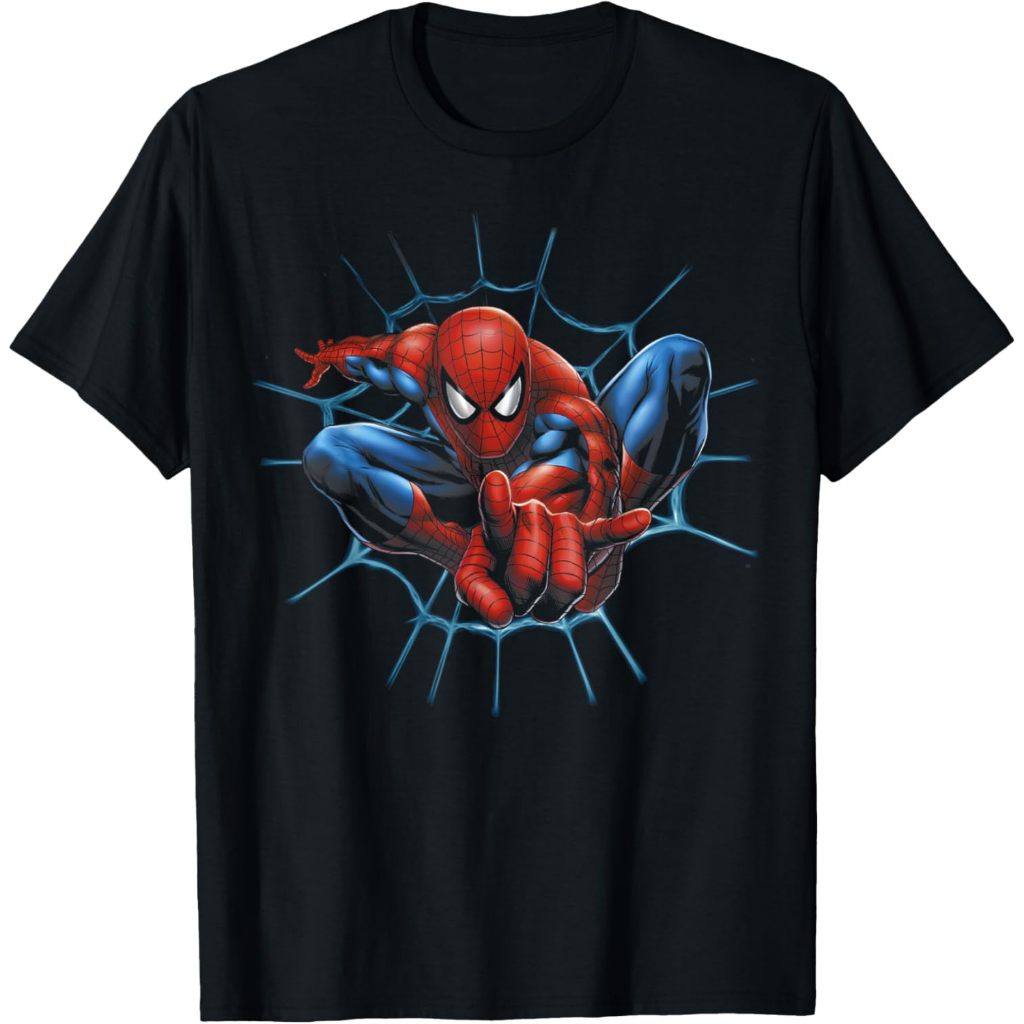 Baju Kaos Anak Marvel Spider-Man Web Sling Portrait T-Shirt