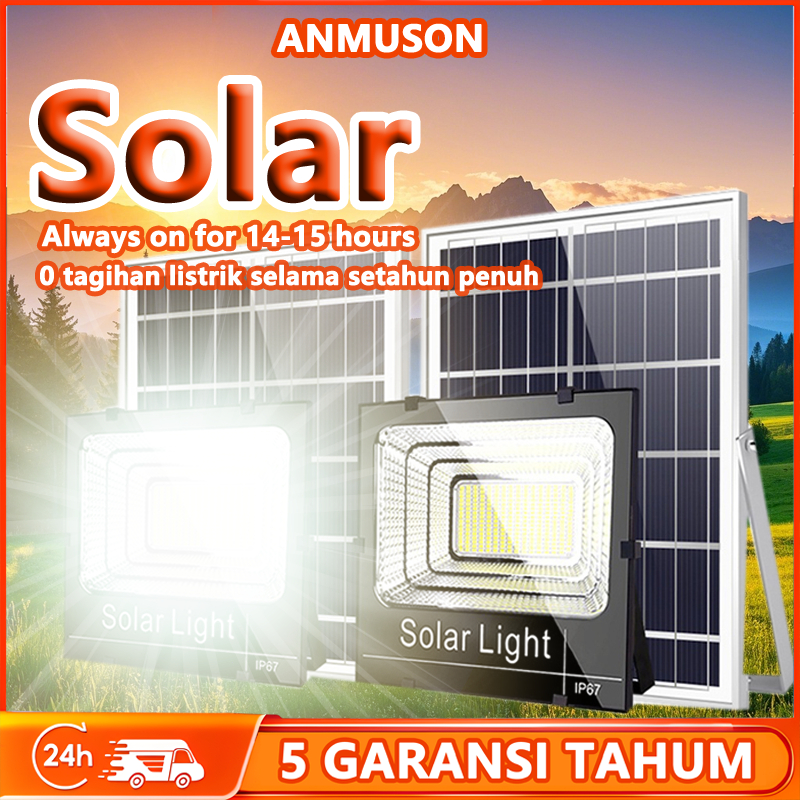 lampu solar cell 300W Solar Cell lar Panel Waterproof garansi 5 tahun Lampu Solar Lampu LAMPU LED TE