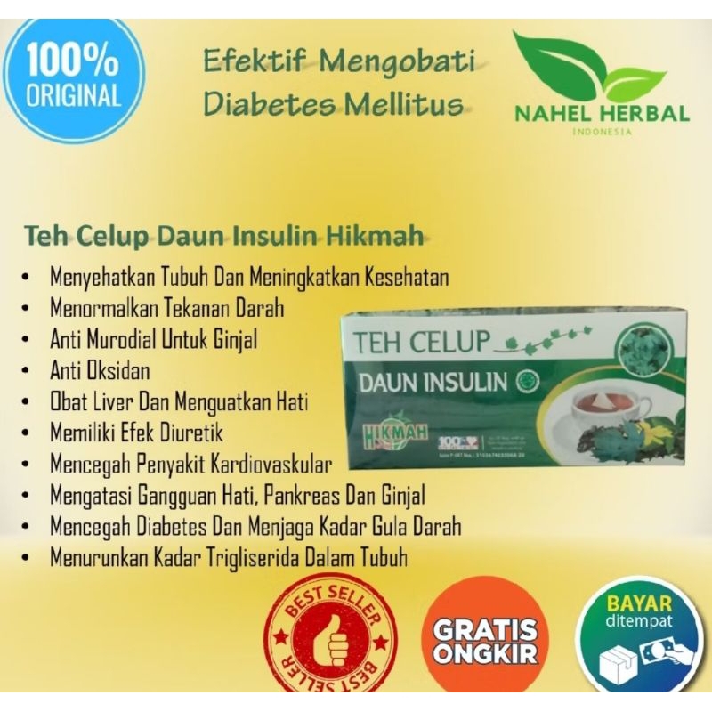 

Teh Celup Insulin Kencono Sari Atasi Diabetes dll Ori 100% Insulin