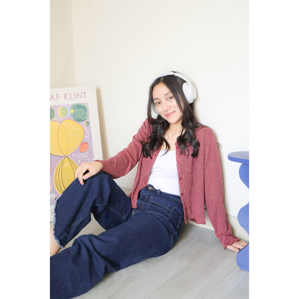 SHINNAFASHION Areum Cardigan Outer Korean Style Cardigan | Cardigan Knit Korea | Outer Cardigan Knit