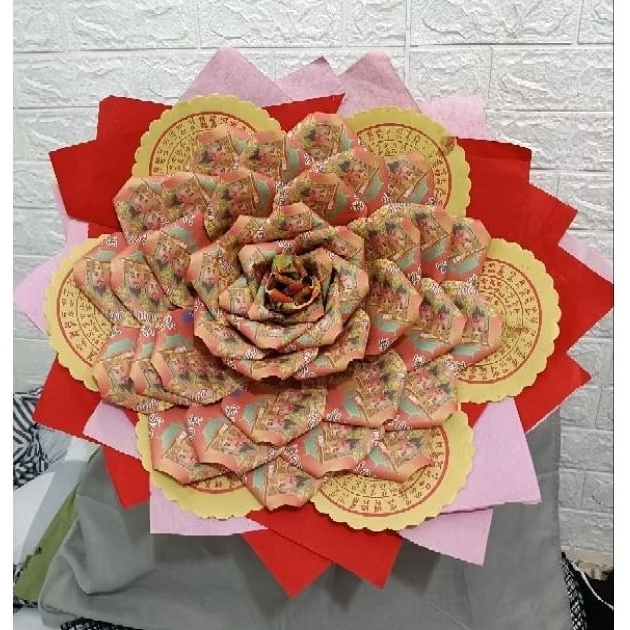 buket bunga cengbeng uang raja