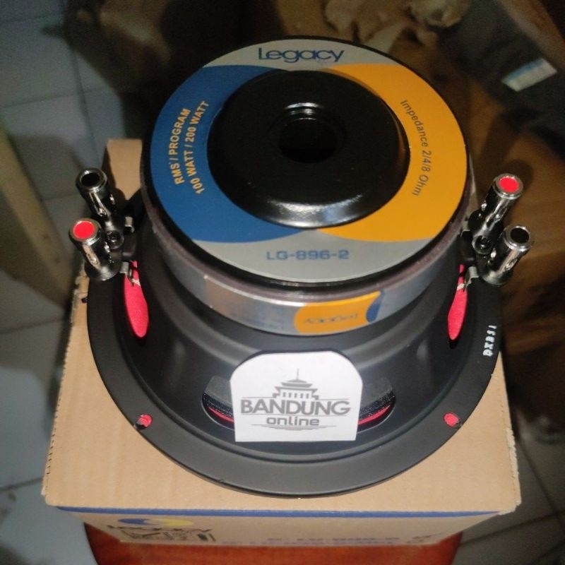 Speaker Subwoofer 8 Inch Legacy 8 LG 896-2 LG896 Max Power 200 Watt